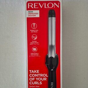 REVLON Perfect Heat Curling Iron 1" Ceramic Barrel Perfect Heat Curling Iron